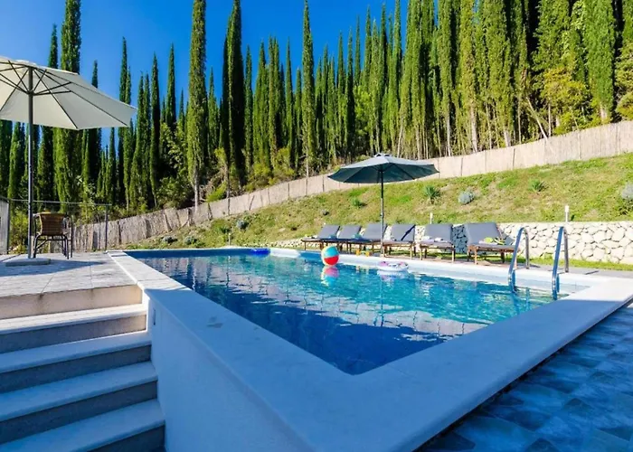 Rustic In Gruda With Private Pool Villa