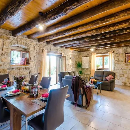 Villa Rustic In Gruda With Private Pool